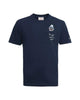 T-shirt in cotone con stampa e ricamo
