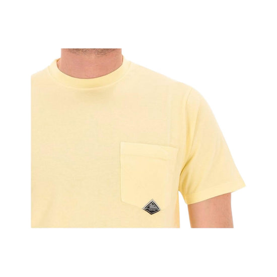 T-shirt pocket in jersey di cotone,lemon. RRU90048CA160111 C0359 ROY ROGER'S 