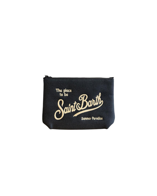Pochette Aline in canvas Blu ALI0047 00244L MC2 SAINT BARTH 