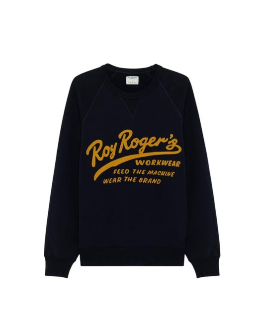 Felpa girocollo con ricamo Feed the machine RRW022CR260124 C0048 ROY ROGER'S 