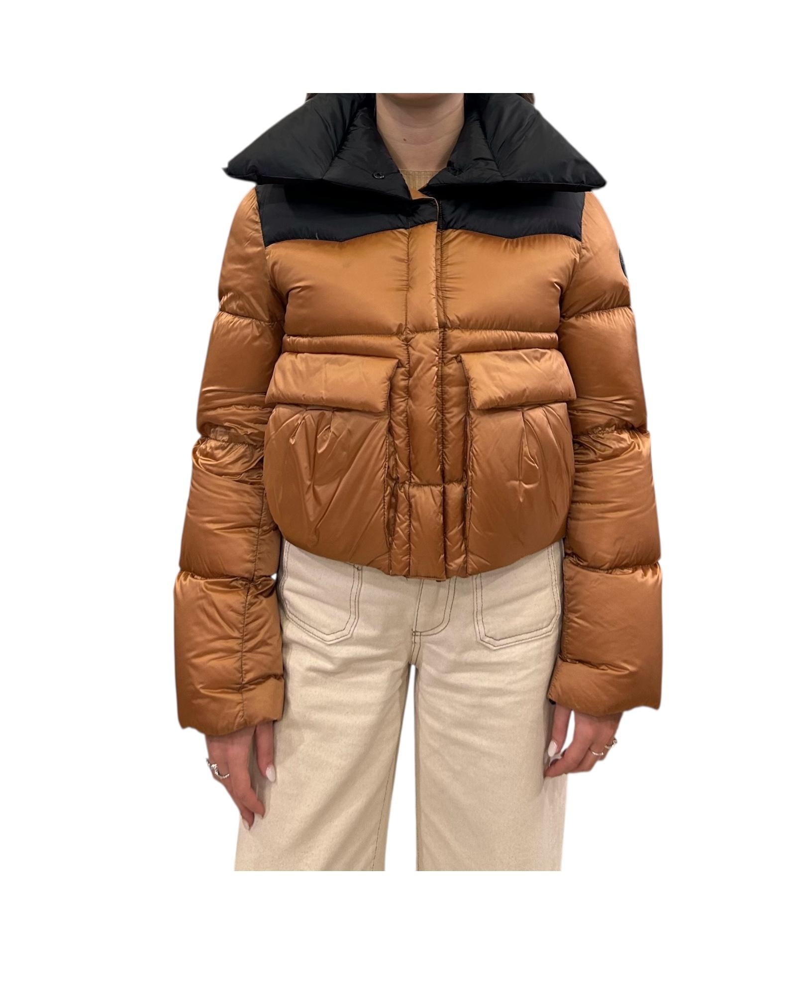Piumino crop Rame CHANTEL B01 MUSEUM 