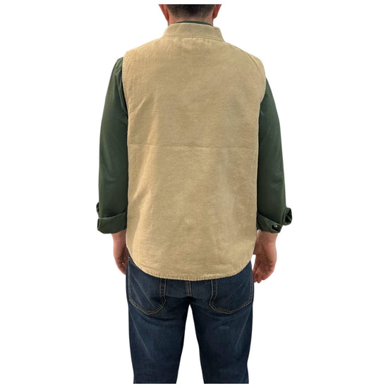 Gilet misto lino Moka 6511 MOKA BL'KER 