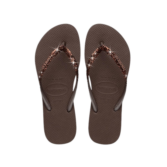Havaianas Glitter Dark Brown 64022000 GLITTER DARK BROWN HAVAIANAS 