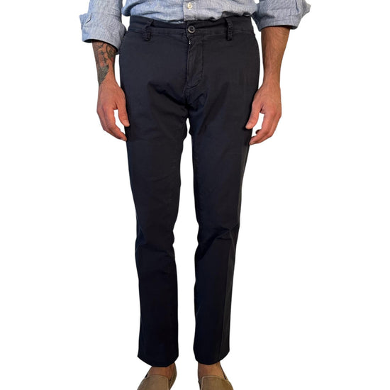 Pantalone Carnaby Popeline Dark navy 001 CARNABY POPELINE DARK NAVY MODFITTERS 