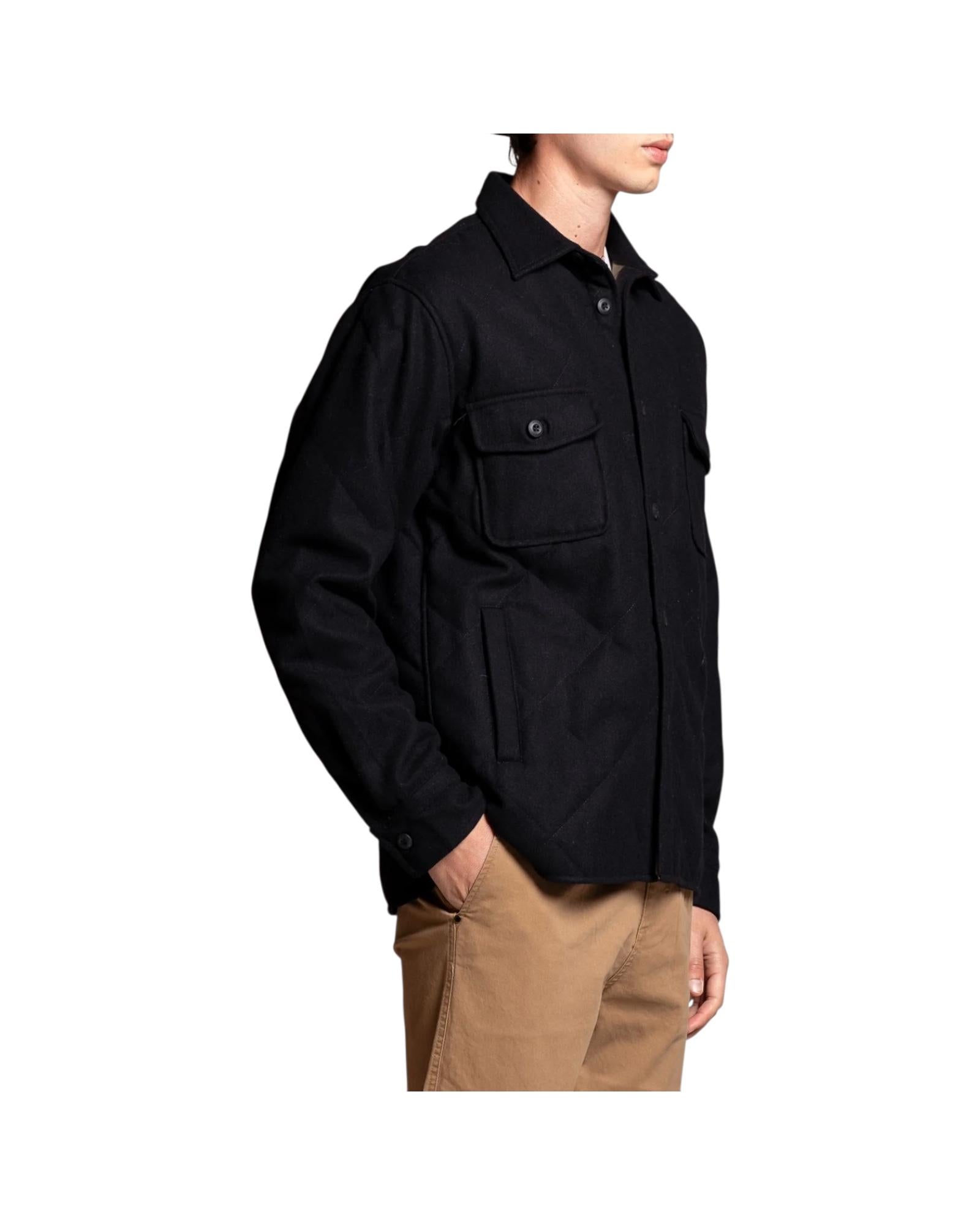 Overshirt in lana Navy ROY WOQC01 IMPURE 