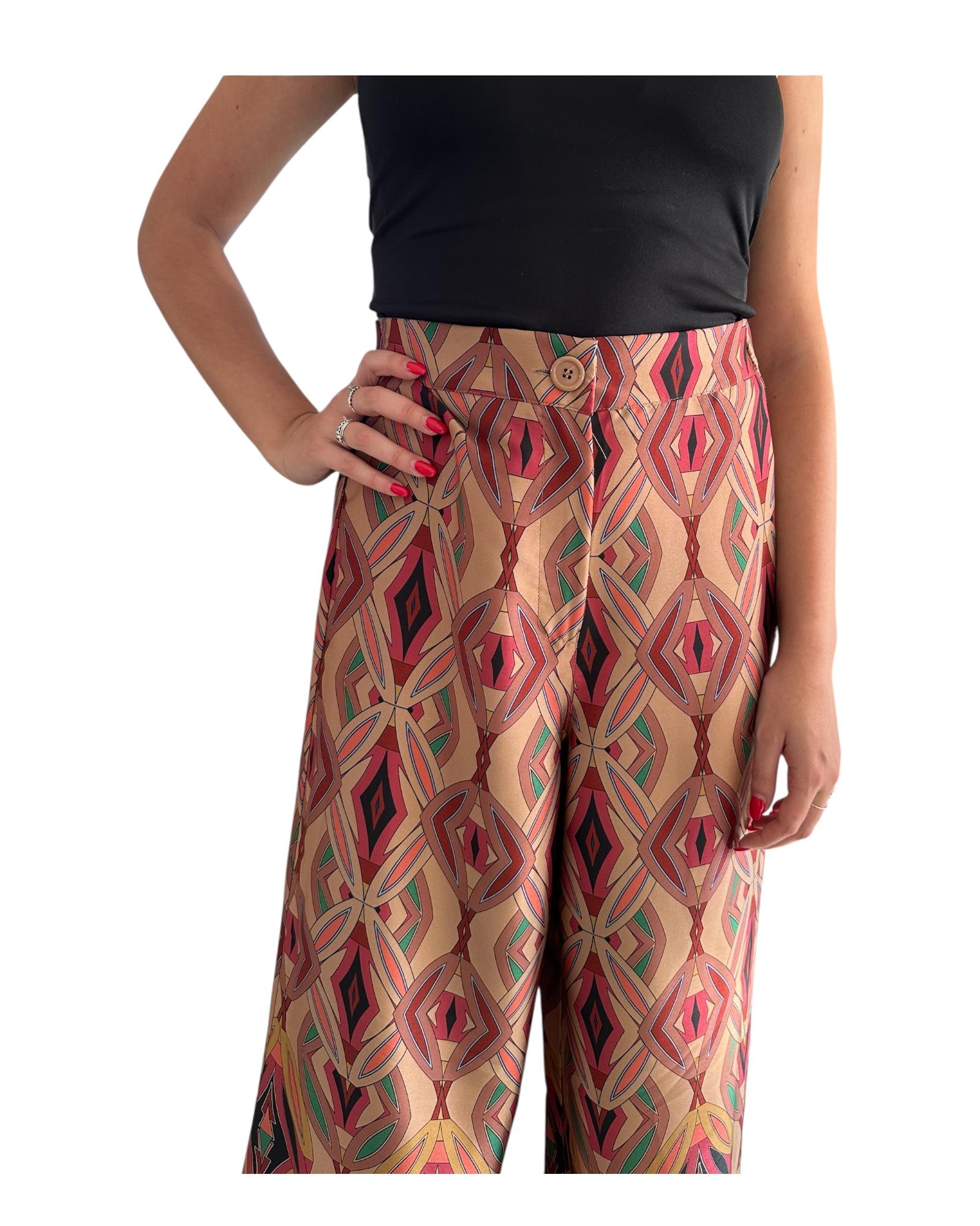 Pantalone a palazzo Multicolor