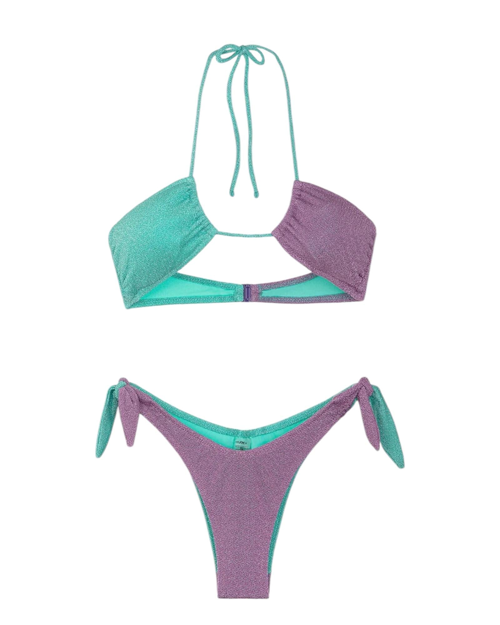 Bikini Donna F**K Fascia con Slip Americano Regolabile Lilla 0931LC LILIAC F**K 