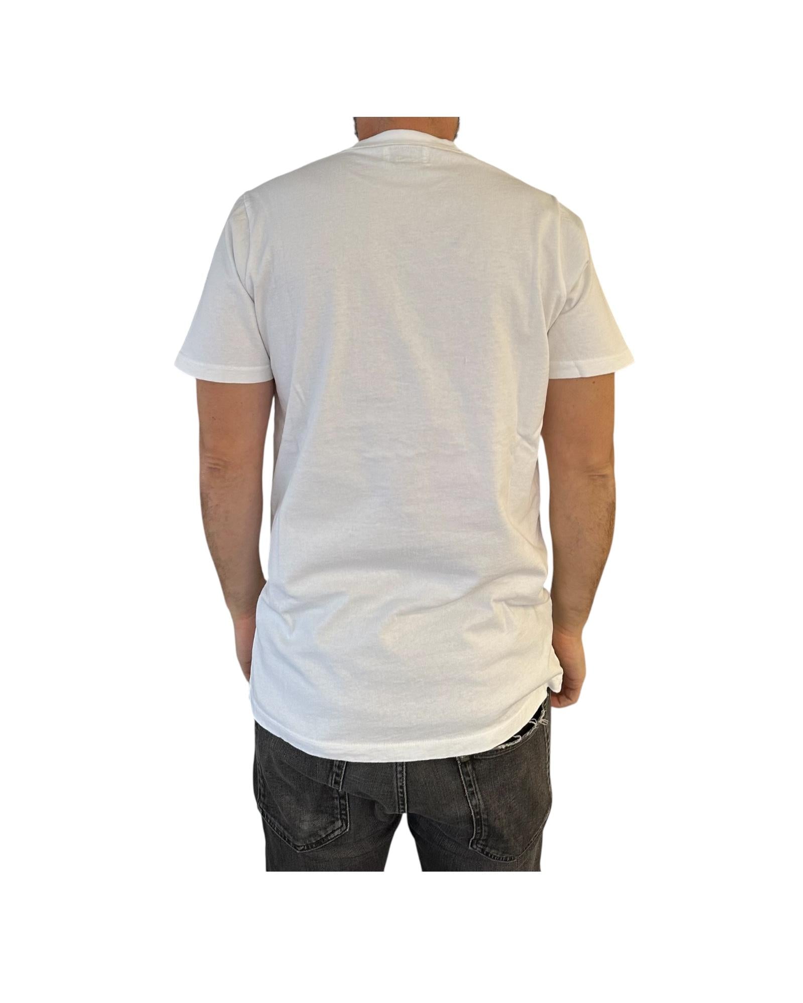 T-shirt pocket in cotone Optic white RRU90048CA160111 C0014 ROY ROGER'S 