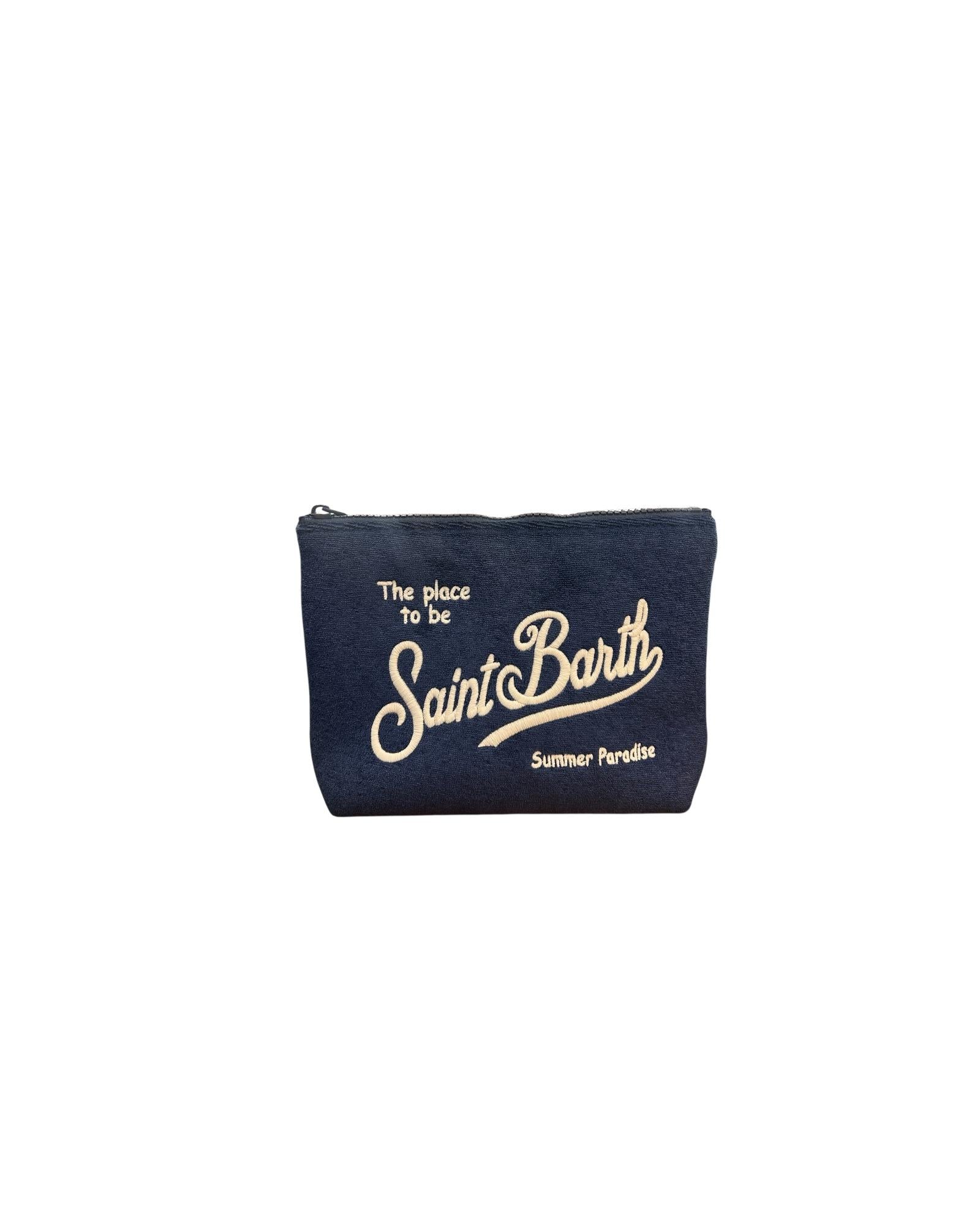 Pochette Aline Sponge Blu ALI0003 03029L MC2 SAINT BARTH 