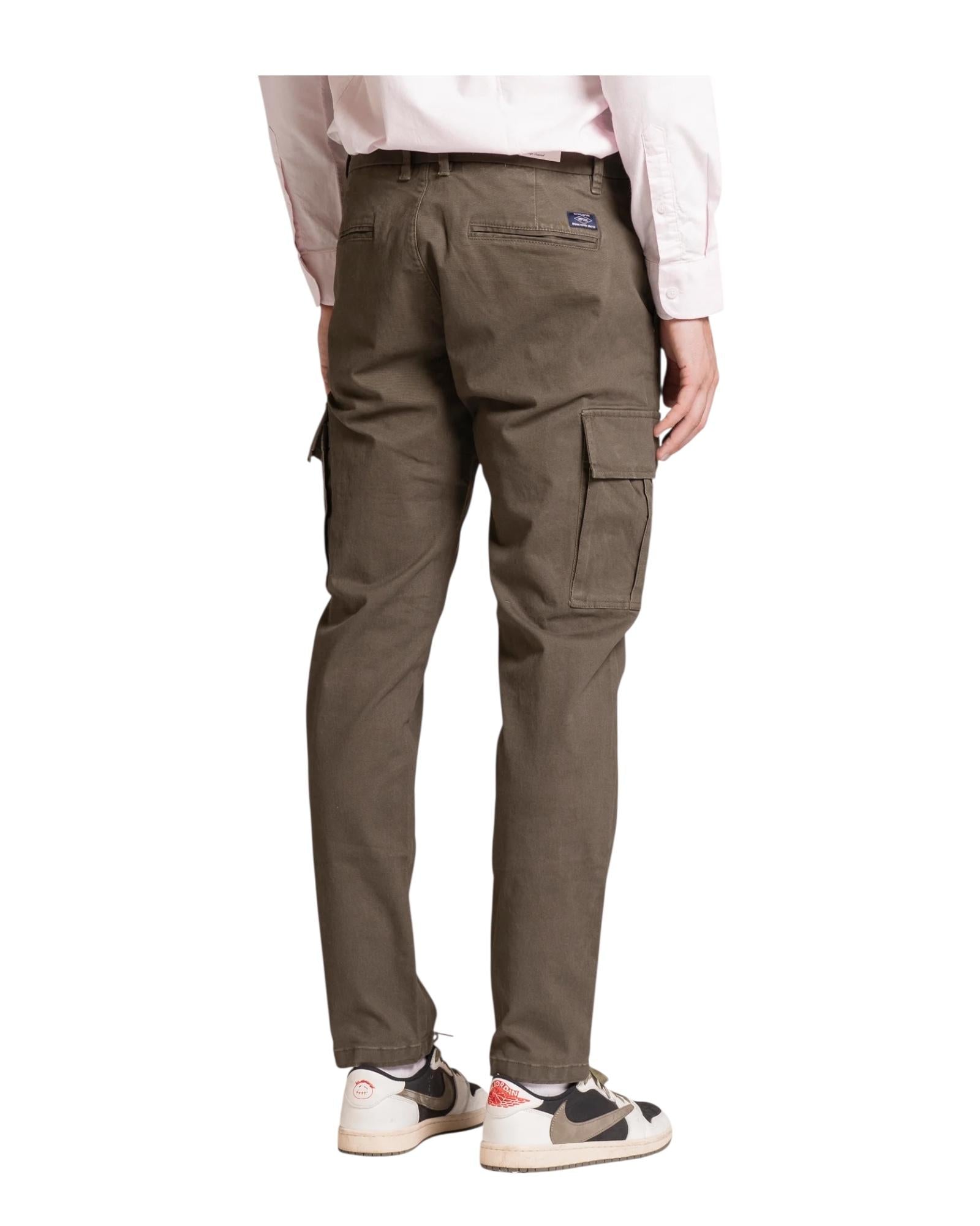 Pantalone Cargo in twill Military green NORMAN TWSC03 IMPURE 