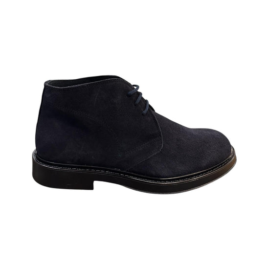 Stivaletto uomo in camoscio Blu 30200 BLU Antico calzaturificio artigiano 