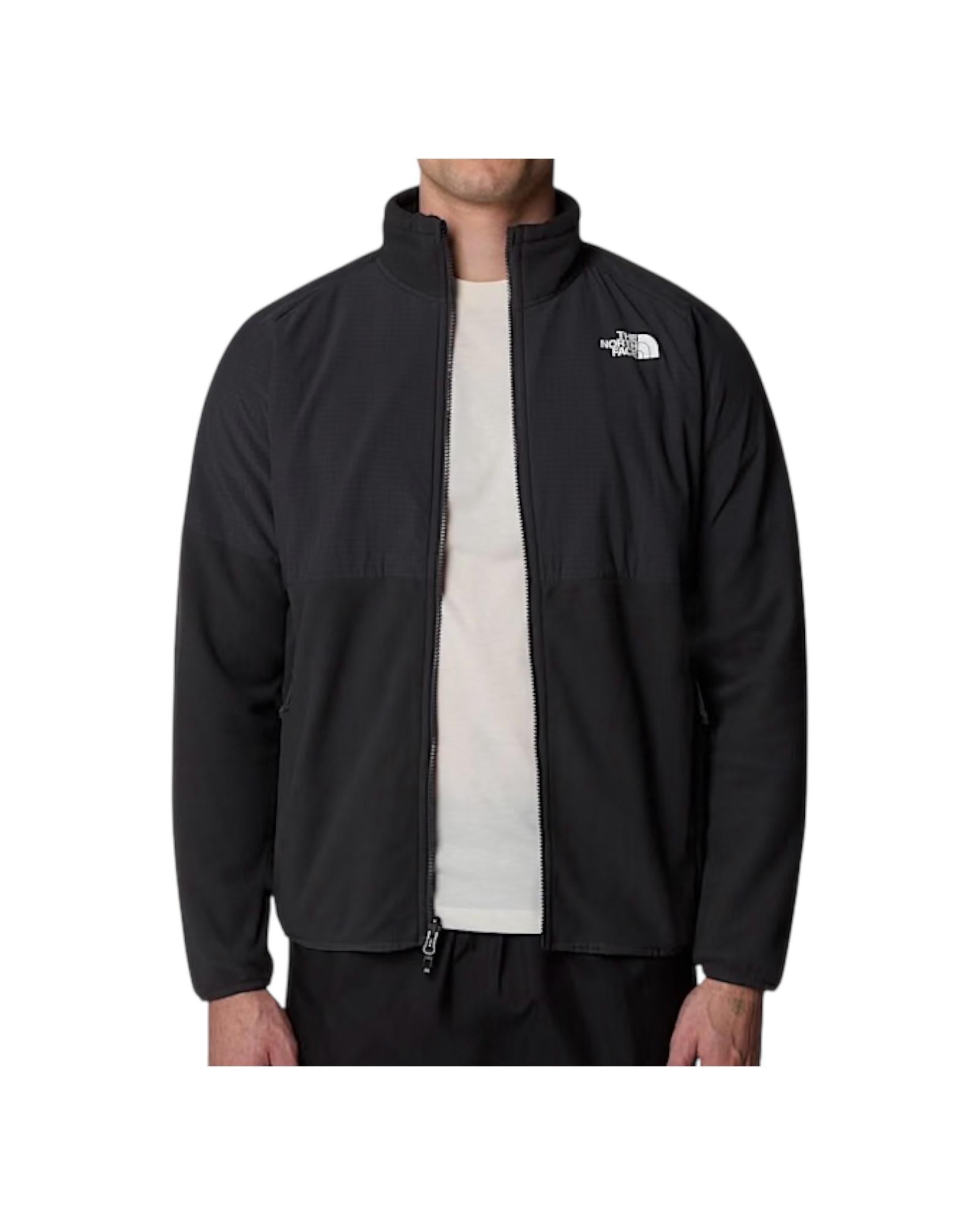 Pile pesante con cerniera integrale Glacier Grigio NF0A89JG ASPHG/ASPG THE NORTH FACE