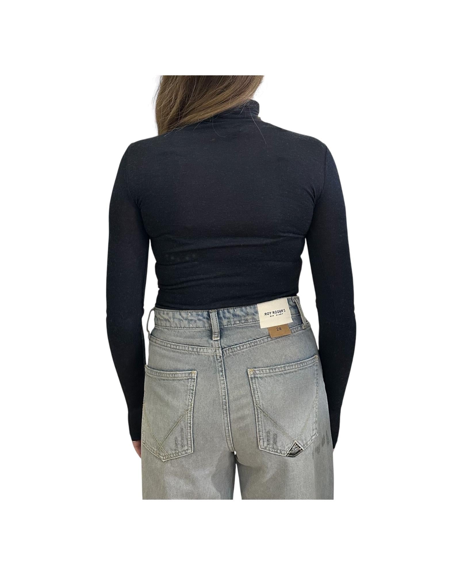 Maglia collo alto e manica lunga Blu ADRIANNA 17 CHS 