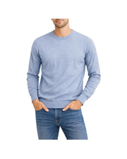 Maglia in cotone e lino Celeste