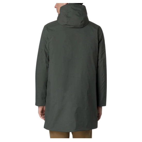 Giacca lunga da uomo Green Blackish K31356W WMR K-way 