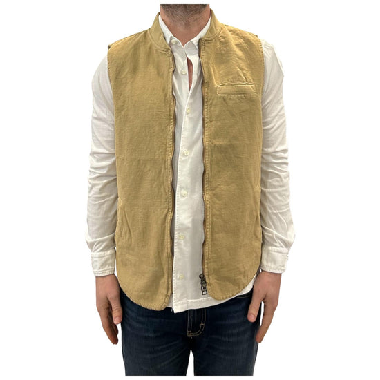 Gilet misto lino Sand 6511 SAND BL'KER 