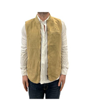 Gilet misto lino Sand