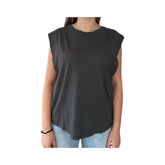 T-Shirt Lily in cotone grey LILY COTONE GREY CHS 