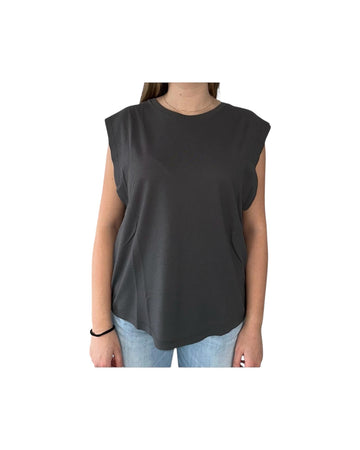 T-Shirt Lily in cotone grey LILY COTONE GREY CHS 
