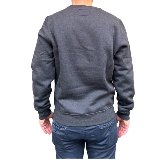 Felpa uomo girocollo Faded black W4008 FADED BLACK BL'KER 