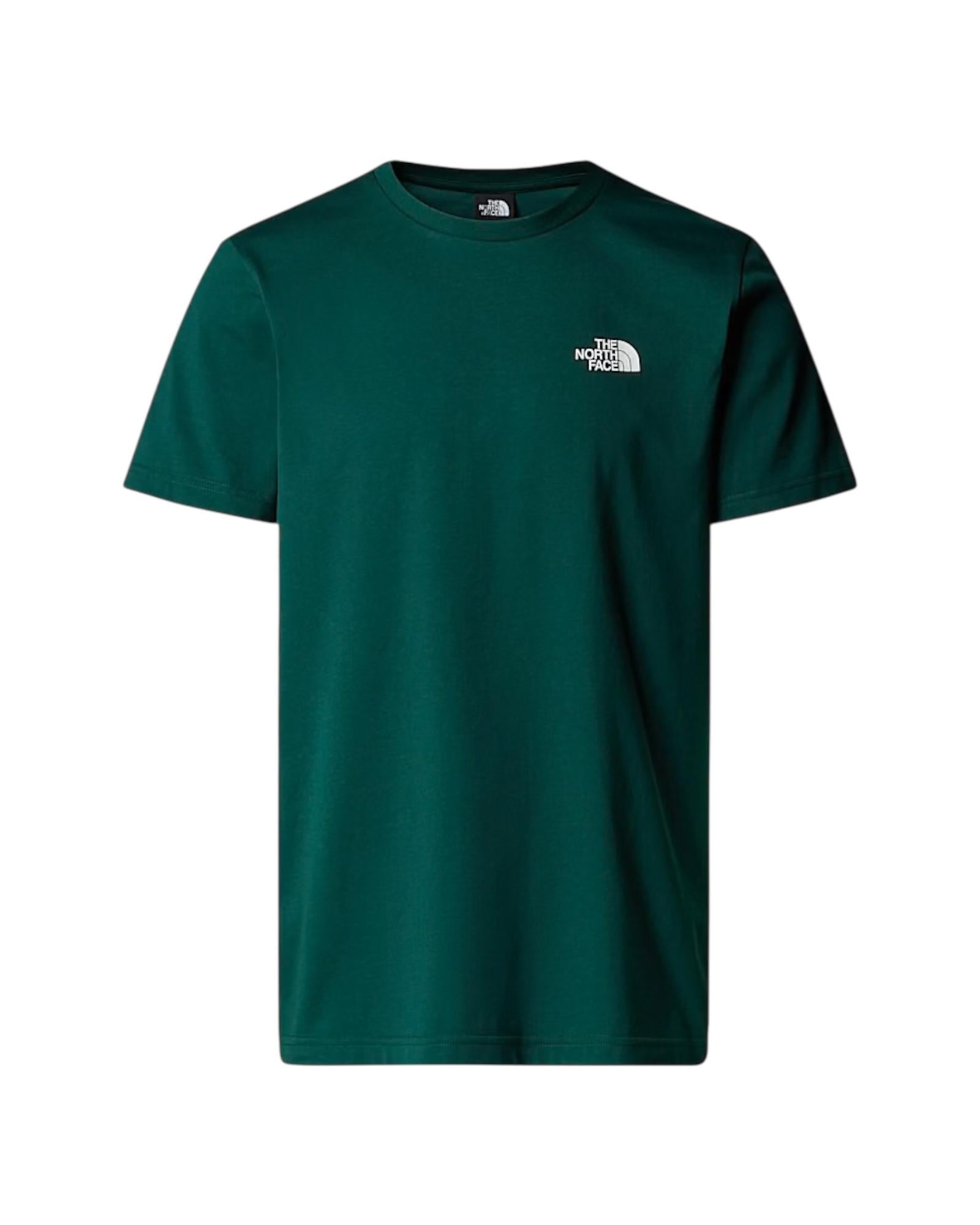 T-shirt Simple Dome Hunter green NF0A87NG HUNTER GREEN THE NORTH FACE 