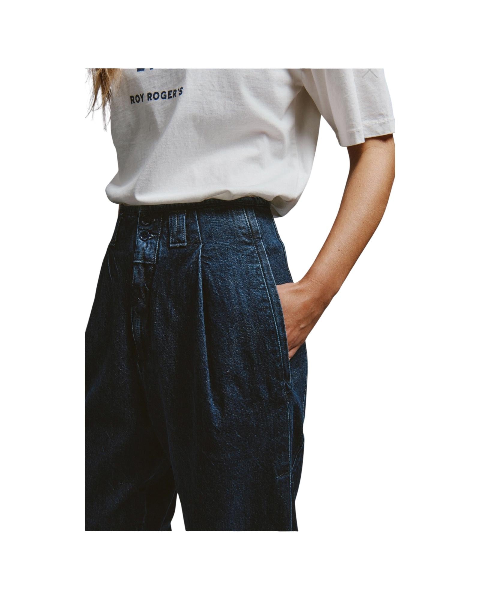 EVA X ROY ROGER'S - Pantalone Eva denim Mid stone RND90351CT311033 C0999 ROY ROGER'S 