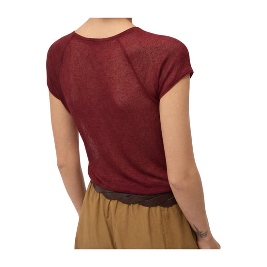 Maglia in viscosa Merlot FSS DM8162 MERLOT OTTOD'AME 