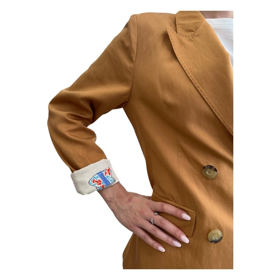 Blazer Doppio Petto Cognac SI95 0040 SINCE'RE PARIS 