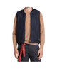 Gilet Martin reverse mixed wool Blue