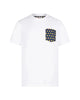 T-Shirt in cotone con taschino stampa papere