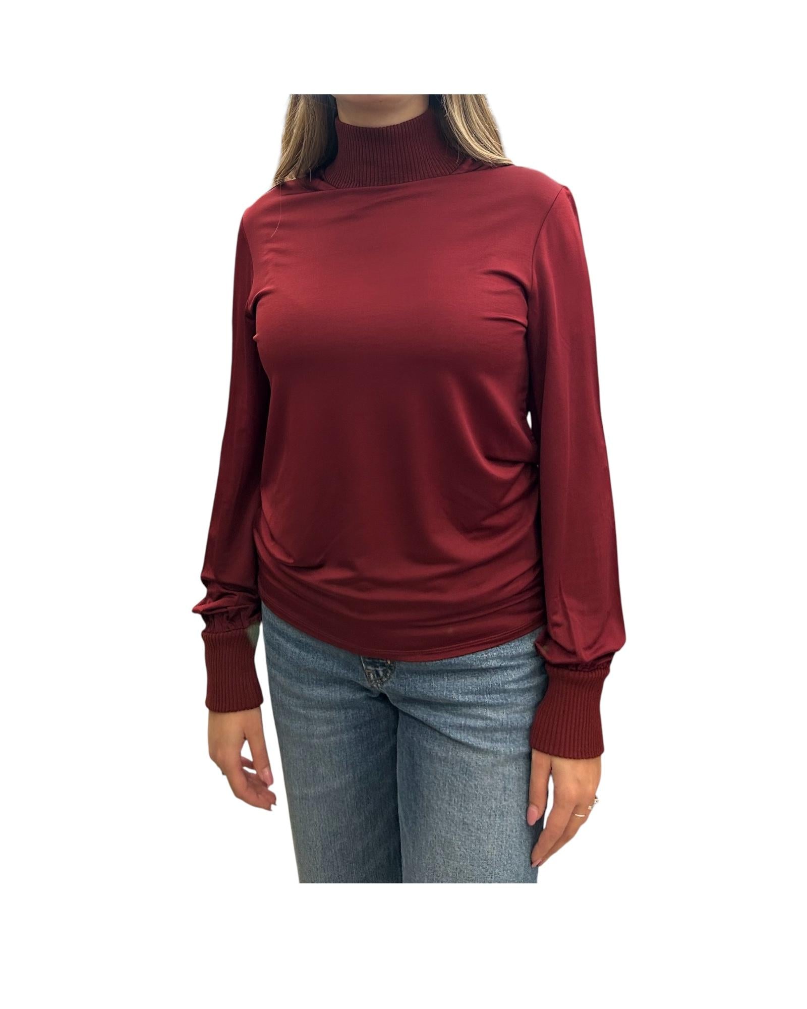 Blusa in viscosa Bordeaux QUASAR 002 MARELLA