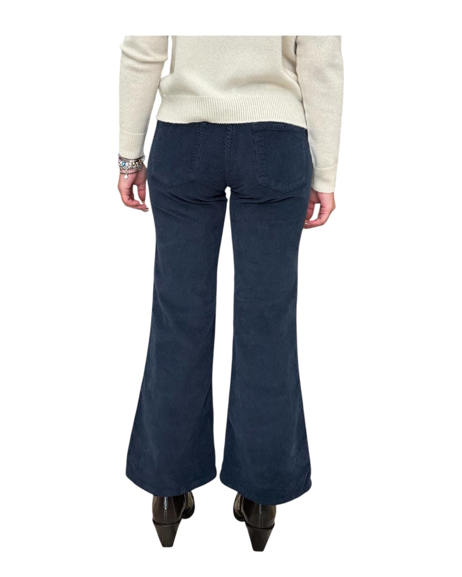 Pantalone Bellona in velluto Blu BELLONA 5 BLU God save denim 