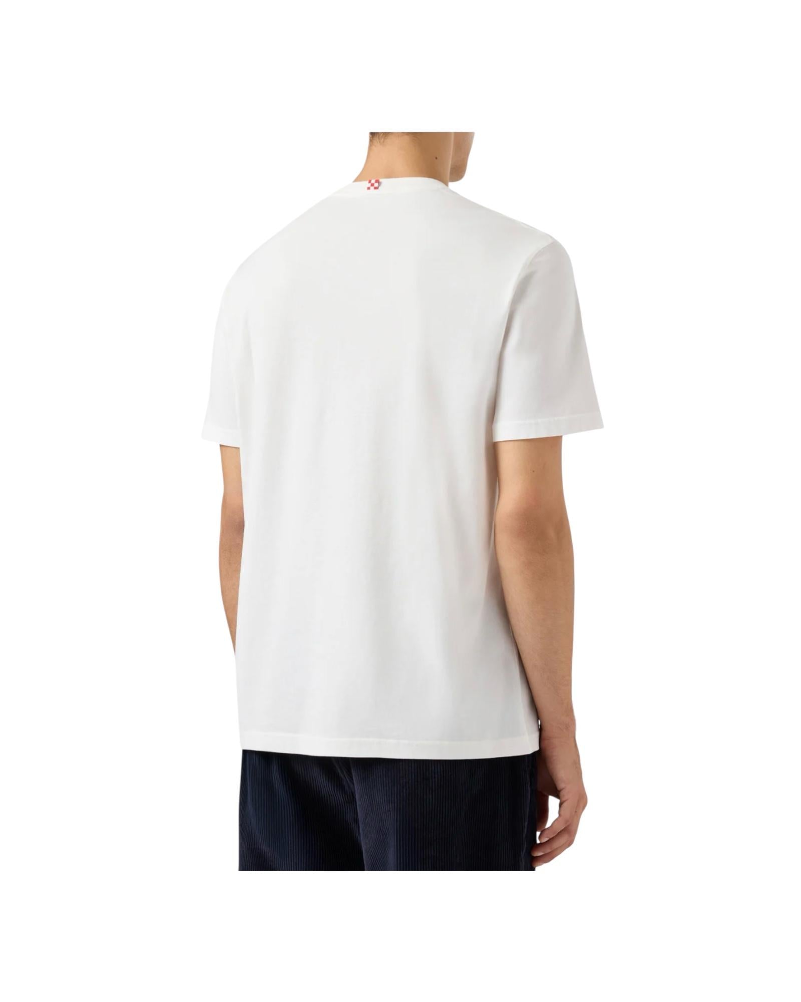 T-shirt Arnott Warm in cotone invernale con stampa flock locandina film ARN0004 03032I MC2 SAINT BARTH 