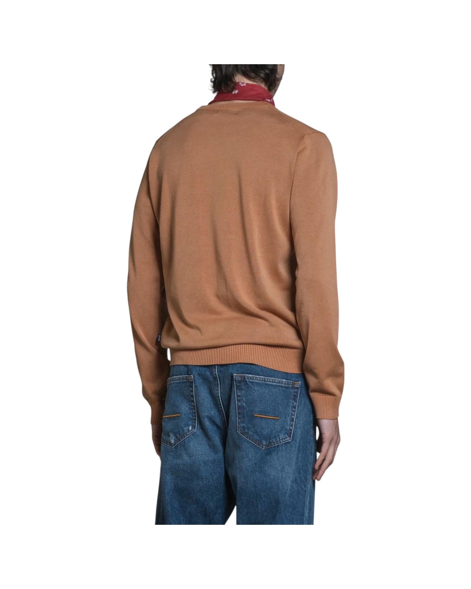 Maglione Acid wash Dark ocra LORIS CTNC204 IMPURE 