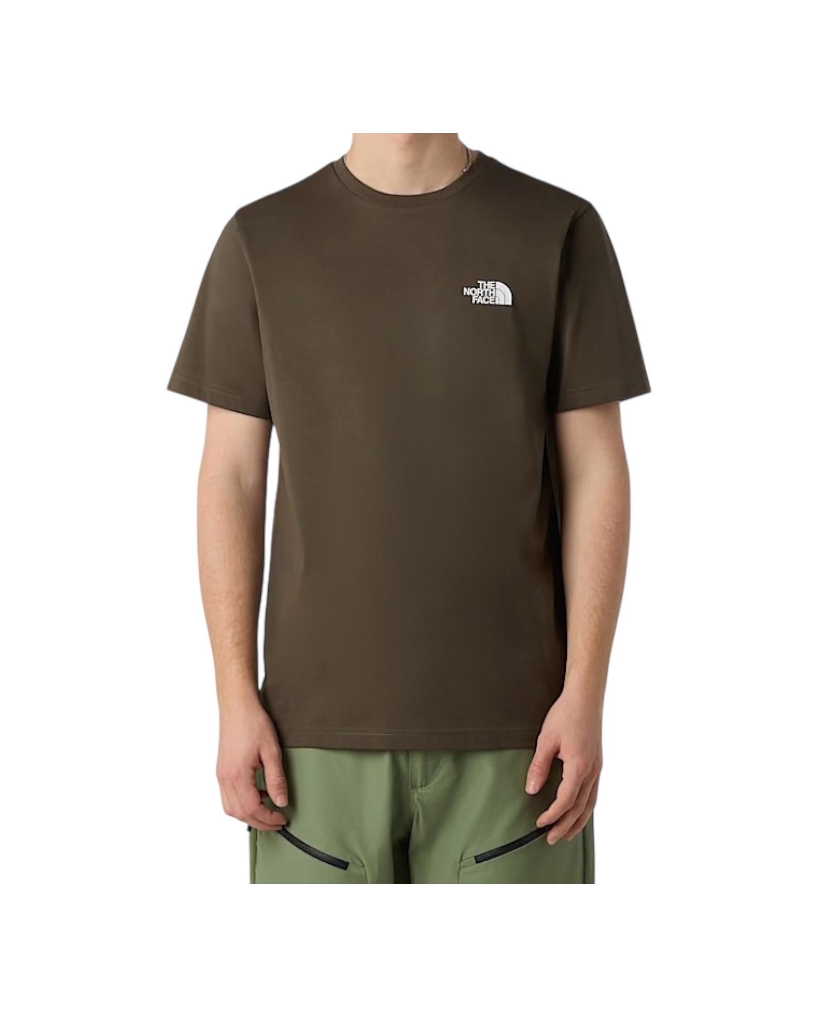 T-shirt Simple Dome Taupe green NF0A87NG NEW TAUPE GREEN THE NORTH FACE