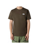 T-shirt Simple Dome Taupe green
