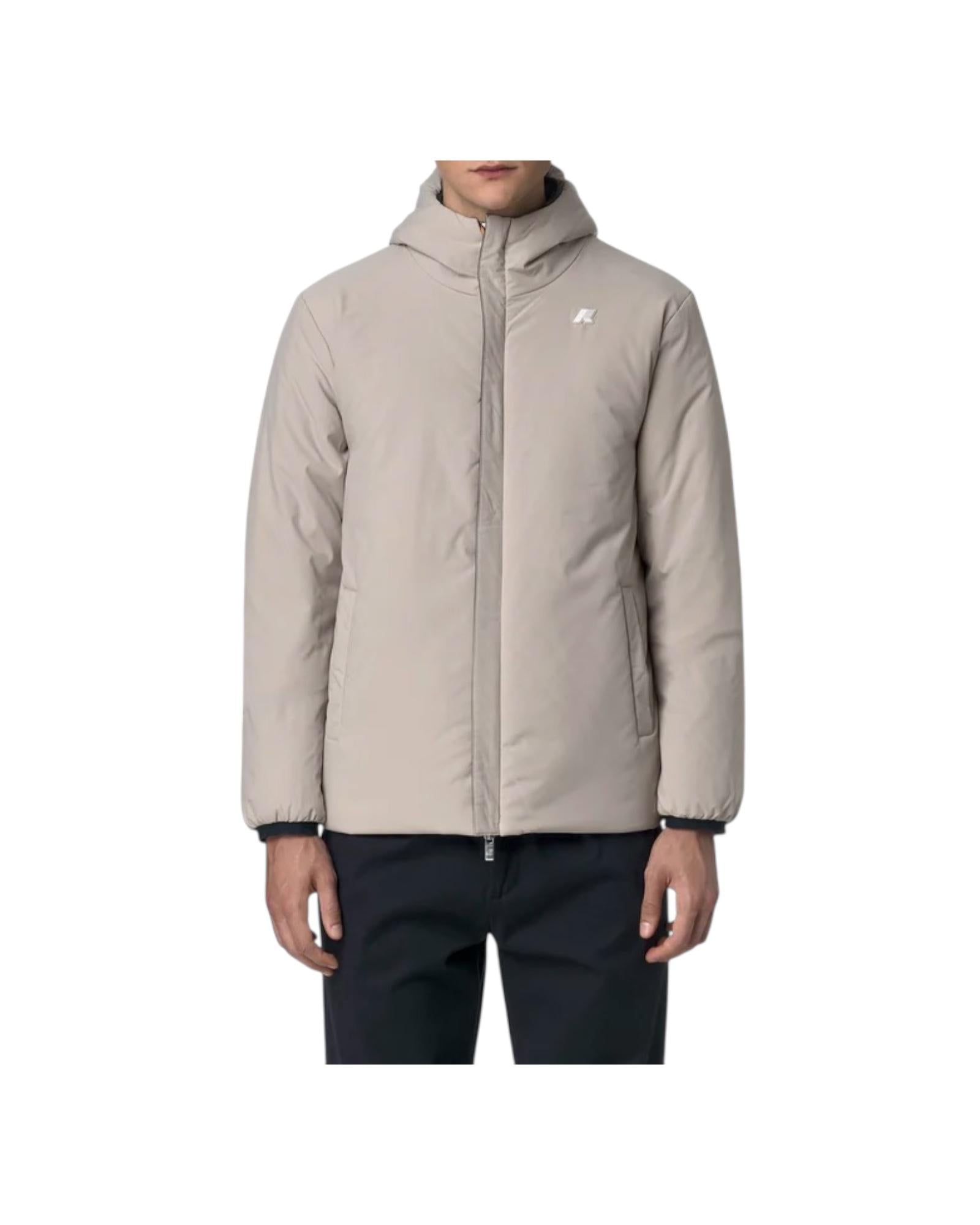 Giacca reversibile uomo Blue depth-beige cashemere K6128VW BBC K-way 