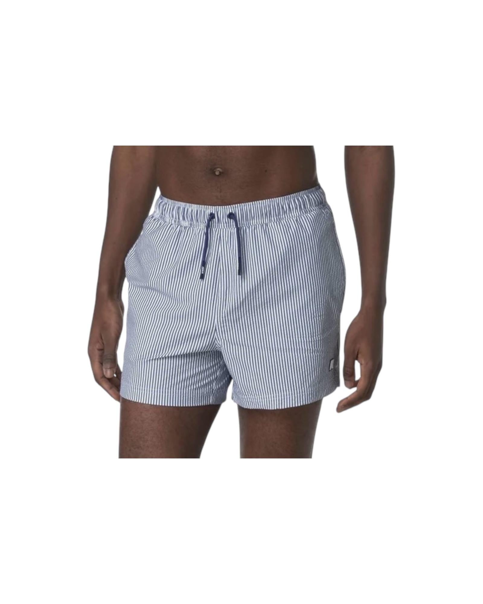 Hazel Mid Stripes Beach White-blue deep cobalt K8141KW B0J K-way