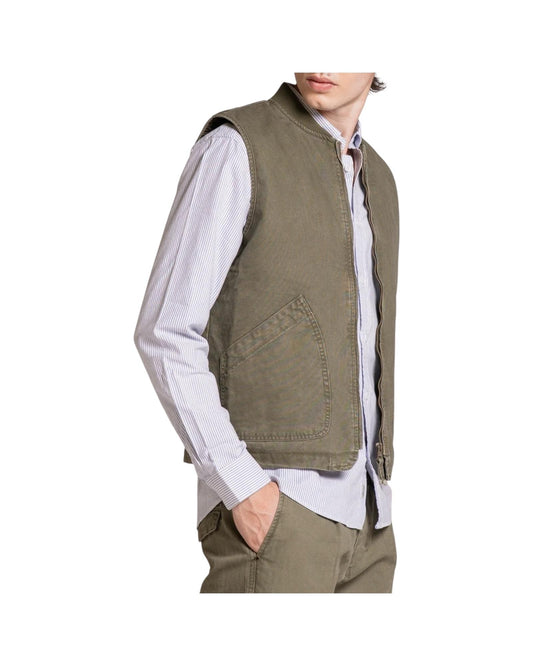 Gilet in canvas Military green TERRY CNVC03 IMPURE 