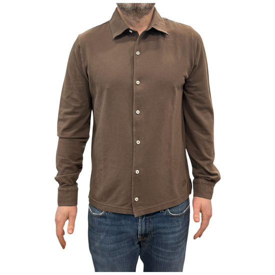 Camicia Uomo Portland Piquet Brown 6502 BROWN BL'KER 