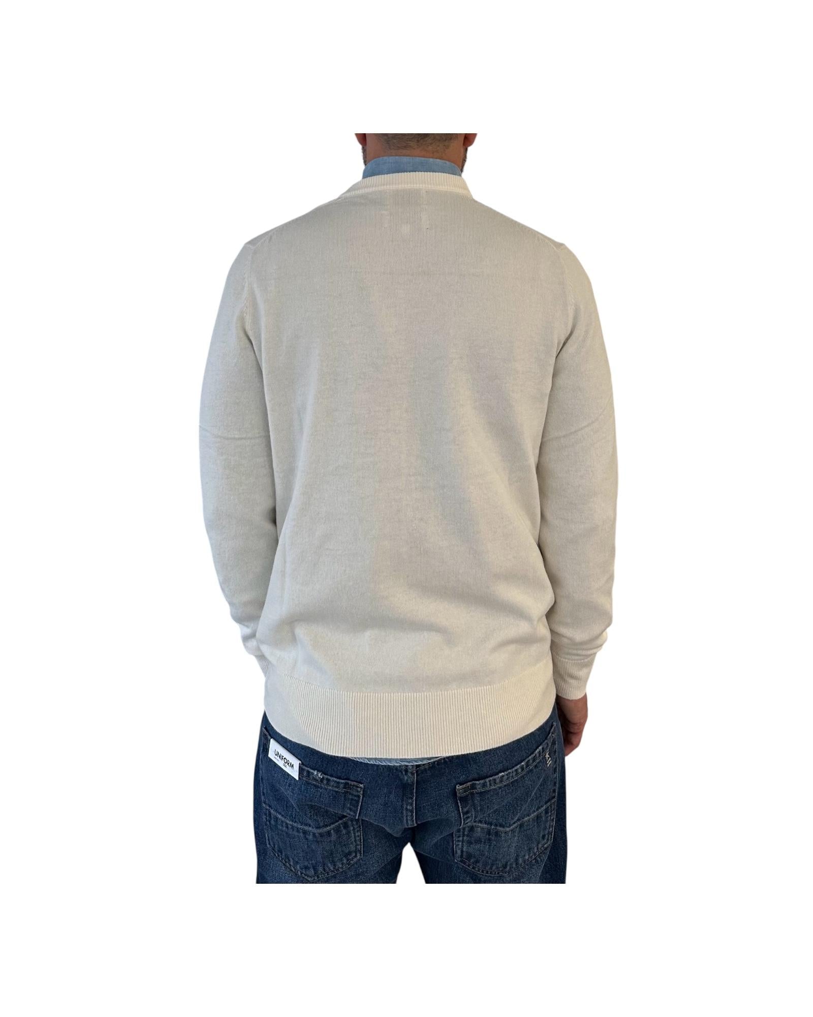 Maglione a girocollo con ricamo Anche questo natale,, se lo semo levato dalle palle! HER0024 03386I MC2 SAINT BARTH