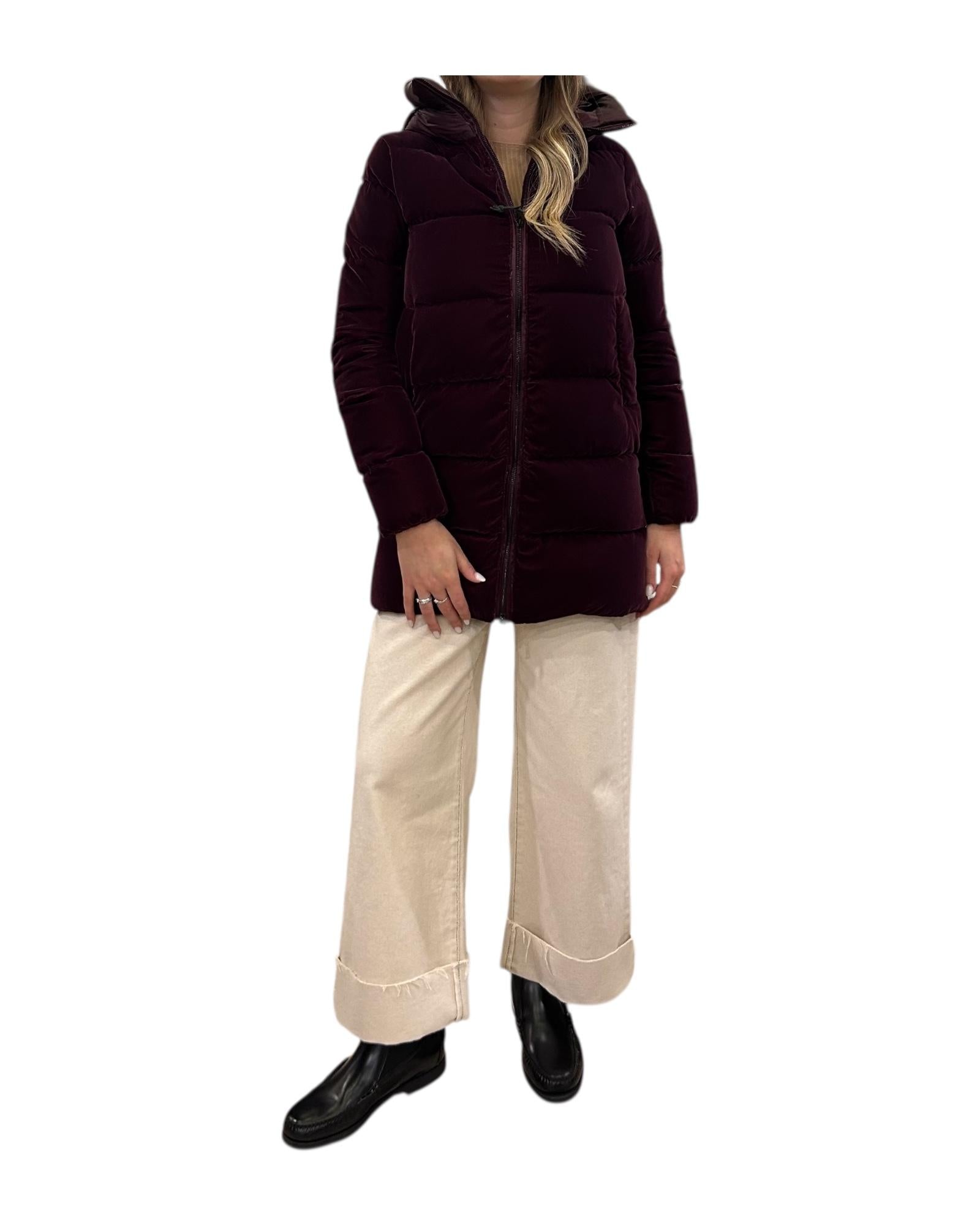 Piumino Cicely in velluto Wine CICELY 380 MUSEUM 