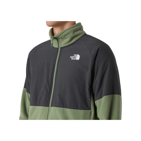 Pile pesante con cerniera integrale Glacier Bark mist NF0A89JG BARK MIST THE NORTH FACE 
