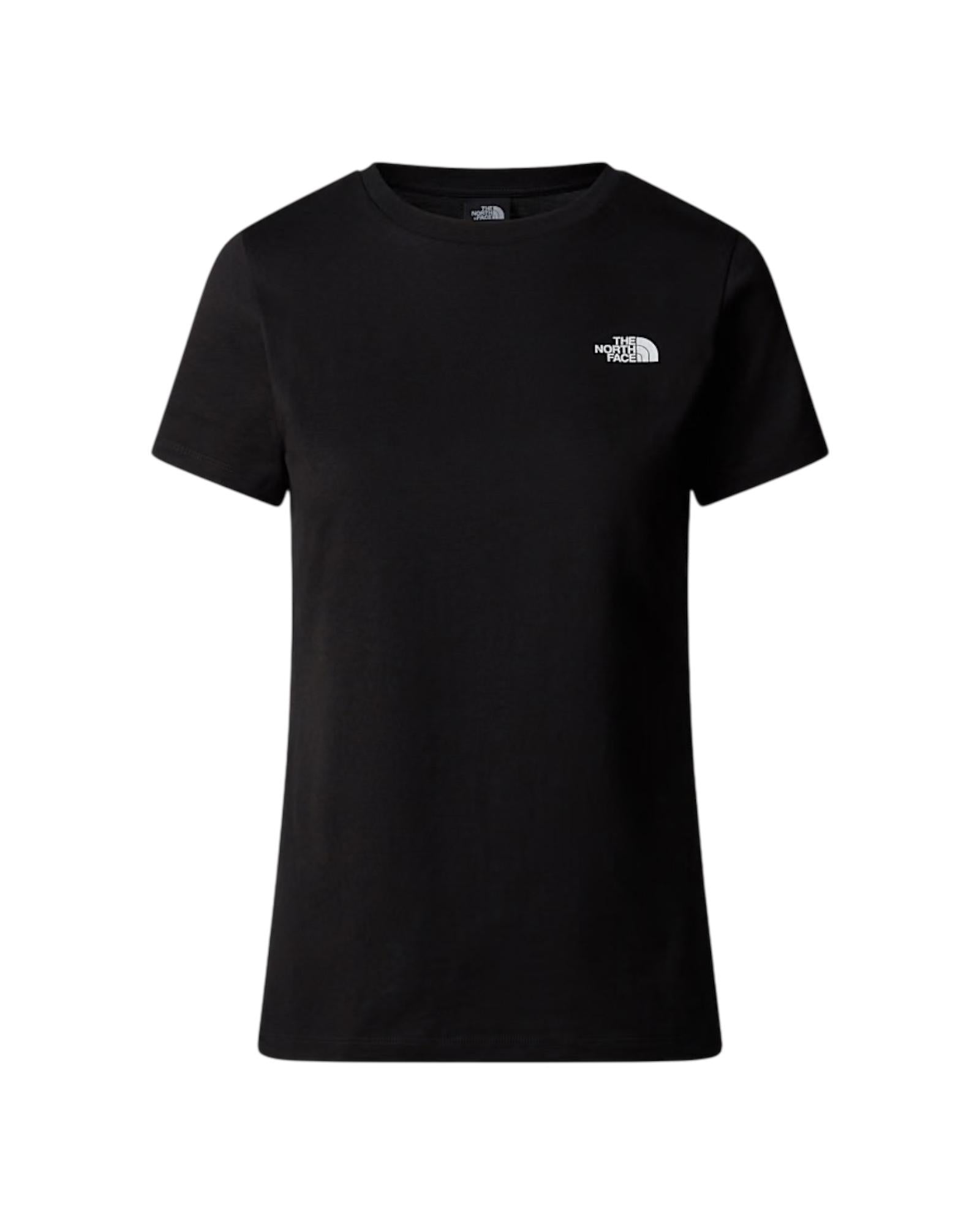 T-shirt Simple Dome Black Donna NF0A87NH BLACK THE NORTH FACE