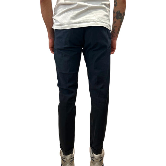 Pantalone Regent misto lino Dark navy 017 REGENT MISTO LINO OLD DARK NAVY MODFITTERS 