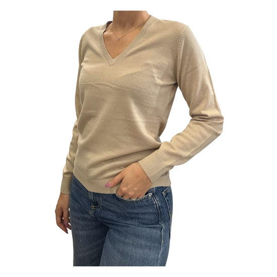 Maglione scollo a V Crema 97621 045 CAVALIERI MILANO 
