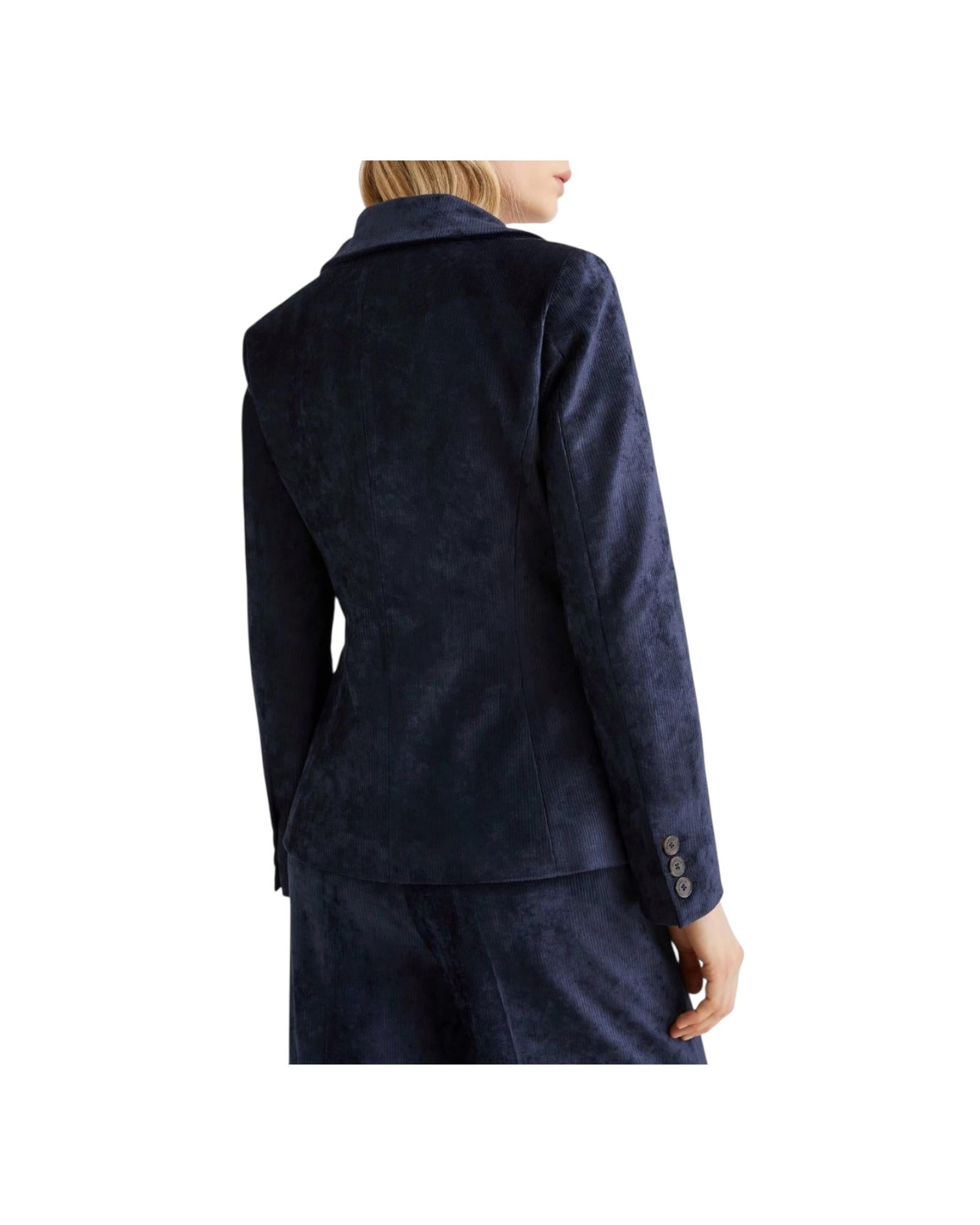 Blazer monopetto in velluto a coste Blu IDALIO 003 MARELLA