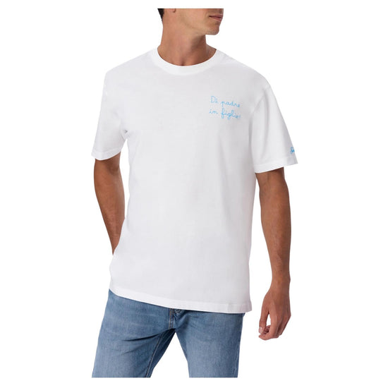 T-Shirt con ricamo Di padre in figlio POT0001 07445L MC2 SAINT BARTH 