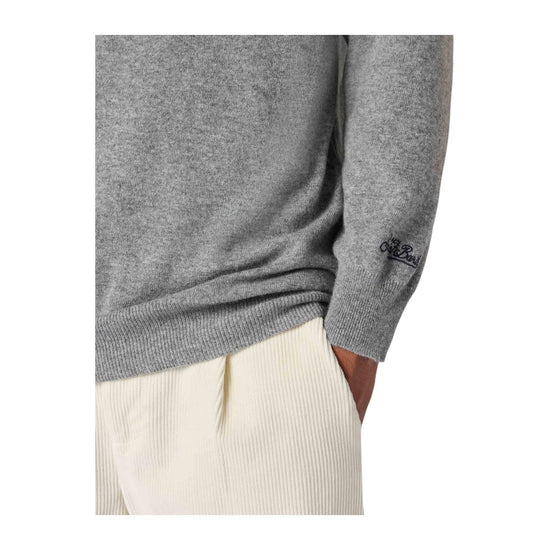 Maglione girocollo con ricamo Mi me faccio i cassi miei! HER0024 03394I MC2 SAINT BARTH 