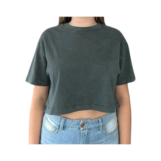 T-Shirt Crop dark grey BERRY DARK GREY CHS 